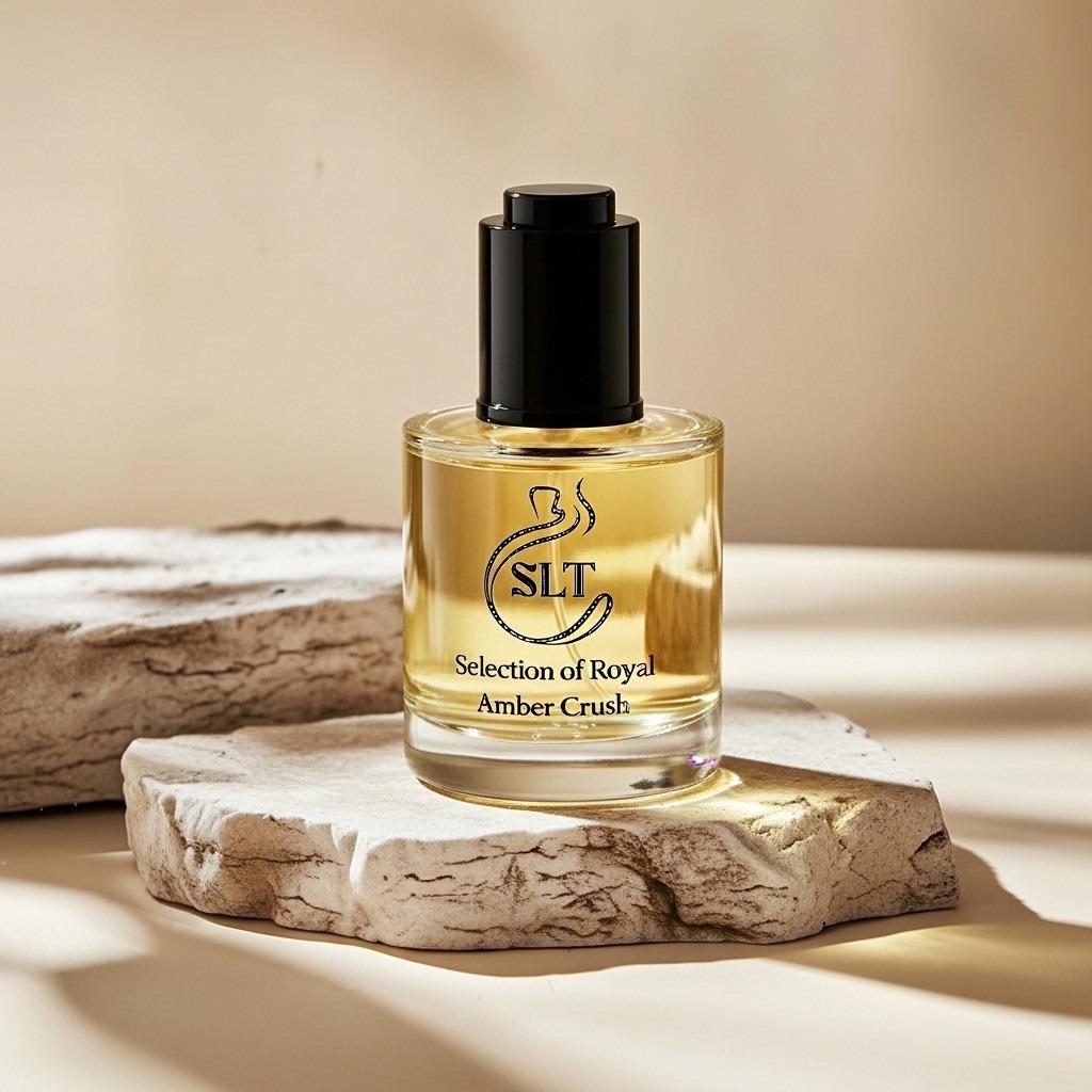 Amber Crush perfume oil - Baccarat Rouge 540 dupe - alcohol-free luxury fragrance by SLT ROYALL